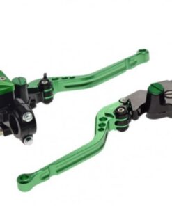 CNC Hebelset eloxiert grün inkl. Armaturen