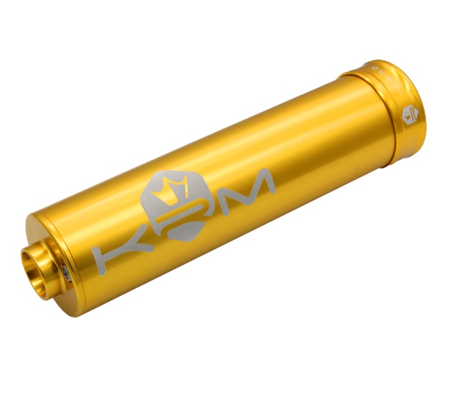 KRM Endschalldämpfer "full colour" gold