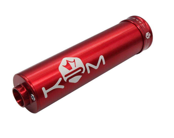 KRM Endschalldämpfer "full colour" rot