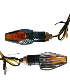 Racing Blinker "Force" Carbon mit Lampe und E-Nummer