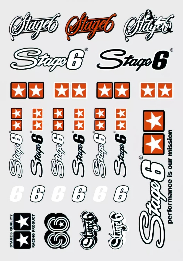 Stage6 Aufkleberset A4
